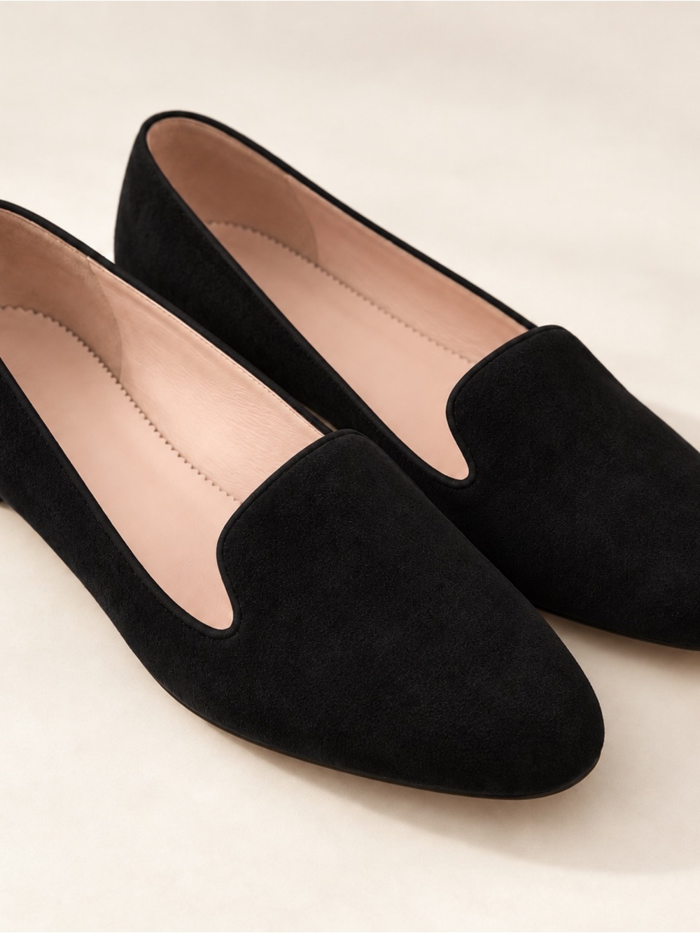 J.Crew Black Suede Smoking Slipper Flats Size 8.5